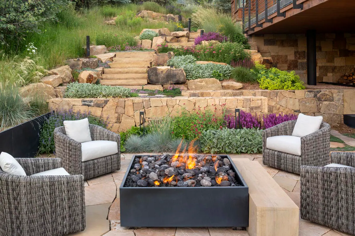Firepits landscape element, image 1 of 31